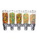 Cal-Mil 3518-5-39 Wall-Mount Cereal Dispenser, 5 x 5‑L, 31"W x 6½"D x 19¾"H Platinum 1 image
