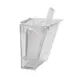 Cal-Mil 356 Scoop Holder - 6"W x 5-1/4"D, Holds 32-oz Scoop, Polycarbonate, Hinged Lid, Wall-Mount 1 image