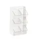 Cal-Mil 3569-6-15 Black Condiment Holder Tray, 13.25"W x 7"D x 23.25"H, Plastic Compartments 2 image
