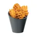 Cal-Mil 3600-65M French Fry Crock, 4.25" Dia. X 4.25"H Melamine, Black Faux Slate 1 image