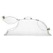 Cal-Mil 361-12 Clear Polycarbonate Dome Cover, 12"W x 20"D x 7"H, Hinged Doors, Heat‑Resistant 1 image