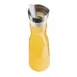 Cal-Mil 3614-55CL, Carafe, 1 Liter, 4 Dia. X 10H, Hinged Closing Stainless Steel Lid, Polycarbonate, Clear 2 image