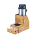Cal-Mil 3623-99 Airpot Serving Rack - Pine Stand 8"W x 13"D x 11"H Holds 1 Airpot Drawer Drip Tray 1 image