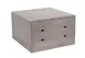 Cal-Mil 3628-10-110 Aspen Crate Riser, 12"x12"x10" Gray Wood Base, Rectangular, Bracket Cutouts 1 image