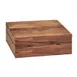 Cal-Mil 3628-4-78 Mid-Century Crate Riser, 12"W X 12"D X 4"H, Square, Slotted For Brackets 1 image