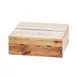 Cal-Mil 3628-4-99 Madera Crate Riser, 12"W X 12"D X 4"H, Square, Slotted For Brackets 1 image