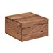 Cal-Mil 3628-7-78 Mid-Century Crate Riser, 12"W X 12"D X 7"H, Square, Slotted For Brackets 1 image