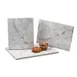 Cal-Mil 3629-1813-81M Mid-Century Tray, 18"W x 13"D, Rectangular, Faux Carrara Marble Finish 2 image