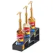 Cal-Mil 3666-13 Bottle Riser, 4.5"W X 15"D X 6.5"H, 3-Tier (3) 3.25" Dia. Openings 1 image