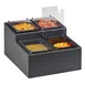 Cal-Mil 3687-13 Salsa/Condiment Station, (4) 1/6 Size Pans With Notched Lids 1 image