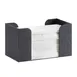 Cal-Mil 3693-13 Classic Napkin Holder, Rectangular 9" W x 5" D x 5" H, Black ABS Plastic, BPA‑Free 1 image