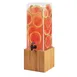 Cal-Mil 3697-3-60 Beverage Dispenser, 3‑Gallon, 8.25"W x 9.75"D x 25.75"H, BPA‑Free, Bamboo Base 1 image
