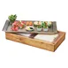Cal-Mil 3699-1123-99 Pine Wood Ice Display, Rectangular Cold Pack, Liner, 23" W x 12.5" D x 3.5" H 2 image