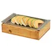 Cal-Mil 3699-915-99 Rustic Pine Ice Display, 14.5"W x 10.25"D x 3.5"H Wood Base, Cold Pack Liner 1 image