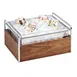 Cal-Mil 3702-10-49 Ice Housing, 11-1/4"W x 13-3/4"D x 7-1/4"H, Wood Chrome Frame, Pan – Complete 1 image