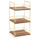 Cal-Mil 3704-3-46 Mid-Century Merchandiser, 13"W X 12"D X 26"H, 3-Tier (3) Adjustable Wood Shelves 1 image