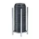 Cal-Mil 3716-49 Cup & Lid Organizer, 5" Dia x 8-1/2" H, Holds Cups/Lids up to 3-3/4" Dia, Chrome 2 image