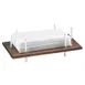Cal-Mil 3718-49 Napkin Holder, 10"W x 5-1/2"D x 3-1/2"H, Wood/Chrome, Fits 4" x 8" Napkins 1 image