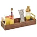 Cal-Mil 3724-46 Reversible Riser, Walnut & Brass, 20" W x 7" D x 6" H, Browns, 5"-8", 1-2 Steps 2 image
