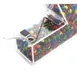 Cal-Mil 373-N Topping Bin, 4" W x 11" D x 11" H Clear Plastic BPA‑Free, Magnetic Lid Stays Up, Notch 1 image