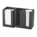 Cal-Mil 375-13 Classic Napkin/Lid Organizer, 13.25"W X 5.25"D X 8"H, 3-Compartment 1 image