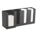 Cal-Mil 376-13 Classic Napkin/Lid Organizer, 17.5"W X 5"D X 8"H (3) 4" Section (1) 5" Section 1 image
