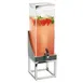 Cal-Mil 3804-3-83 - 3‑Gallon Beverage Dispenser, 8x8x26in, Gray‑Wash Oak Base Ice Chamber, Drip Tray 1 image