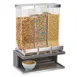 Cal-Mil 3823-83 Ashwood Cereal Dispenser, 3 x 10-L, 17.5"W x 9.5"D x 24"H, Oak Wood Base, Gray Wash 1 image