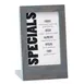 Cal-Mil 3825-46-83 Ashwood Menu/Card Holder, 4W x 3.5D x 6.5H, Oak Wood, Gray Wash Finish 1 image