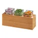 Cal-Mil 3836-3-60 Action Station Jar Unit, 15.75"W X 5.5"D X 8.75"H, Rectangular 1 image