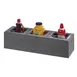 Cal-Mil 3837-3-83 Ashwood Action Station Pan Holder, 11.75"W X 7.5"D X 6.25"H, Rectangular 1 image