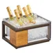 Cal-Mil 3905-10-84 Sierra Ice Housing, 13-1/4" W x 11-1/4" D x 6" H, Pine, Bronze, Polycarbonate Pan 1 image