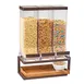 Cal-Mil 3909-84 Sierra Cereal Dispenser, Countertop, 3×10 L Bins, 18x10x24in, Pine, Bronze Finish 1 image