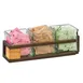 Cal-Mil 3910-3-84 Sierra Jar Display, 13"W X 5"D X 4.25"H (3) 4"W X 4"D Glass Jars, Rectangular 2 image