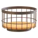 Cal-Mil 3911-10-84 Sierra Accent Bowl, 10" Dia. X 6"H, Round, Rustic Pine 1 image