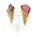 Cal-Mil 396 Ice Cream Cone Holder, Pedestal, 7" W x 7" D x 4" H, Holds 4 Cones, 2" Hole, BPA‑Free 1 image