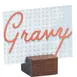 Cal-Mil 4012-78 Mid-Century Cardholder, 1.75"W X 1.75"D X 1-1/8"H, Rectangular, Center Slot 1 image