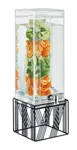 Cal-Mil 4102-3INF-13 Beverage Dispenser, 3‑Gallon Black Acrylic, 8" W × 8" D × 25" H, BPA-Free 1 image