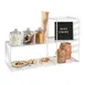 Cal-Mil 4110-15 Portland Library Display, 37.5"W X 13.5"D X 24"H, Removable Bread Board, Wire 2 image