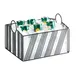 Cal-Mil 41115-10-13 Ice Housing, 12-7/8"W x13-1/4"D x8-1/8"H Black Metal, Pan/Rack, BPA‑Free 1 image