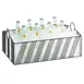 Cal-Mil 41115-12-13 Rectangular Ice Housing 21"x13-1/4"x8-1/8", Black Metal, BPA‑Free Pan & Wire 1 image