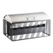 Cal-Mil 4113-13 Chafer, 8 Qt Rectangular 22x13-1/2x12 in, Steel Black, Induction, Windguard 1 image