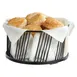 Cal-Mil 4114-10-13 Portland Basket, 10.5" Dia. X 5.5" H, Large, Round, Wire, Black, BPA Free 1 image