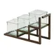 Cal-Mil 4304-84 Sierra Jar Display, 5"W X 12.75"D X 8"H, Three Step Unit (3) Glass Jars 2 image