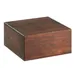 Cal-Mil 432-6-78 Mid-Century Riser, 12"W X 12"D X 6.25"H, Square, Walnut 1 image