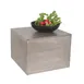 Cal-Mil 432-9-110 Aspen Riser, 12" x 12" x 9" Gray Pine Wood Stand, 10-19" W/D, 1-2 Steps, Gray 2 image