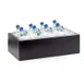 Cal-Mil 475-12-96 Midnight Bamboo Ice Housing, 12"W X 20"D X 6.5"H Wood Bar With Polycarbonate Pan 1 image