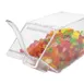 Cal-Mil 492-H Topping Bin, Clear Acrylic Stackable Holster, 4½"W x 11"D x 5½"H, BPA‑Free Plastic 1 image
