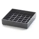 Cal-Mil 681-4-13 Classic Drip Tray - 4" x 4" Square Black Plastic, BPA-Free, Beverage Service 1 image