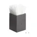 Cal-Mil 787-13 Square Straw Holder, 4-1/4" W x 4-1/4" D x 6" H, Black Plastic, Wall/Counter Mount 1 image